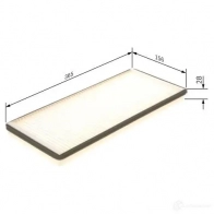 Салонный фильтр BOSCH 1987432043 350989 CR9HL M 2043 - Изображение 6