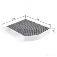 Салонный фильтр BOSCH R 5545 351378 RCG90 1987435545 - Изображение 8