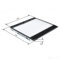 Салонный фильтр BOSCH 1193504614 M 2226 0S3MR7 1987432226 - Изображение 2