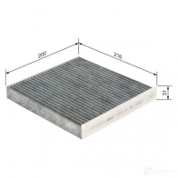 Салонный фильтр BOSCH 351286 L8GL8FN R 2574 1987432574 - Изображение 5