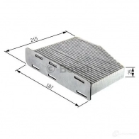 Салонный фильтр BOSCH M 2105 351044 1987432105 DPWC7 - Изображение 2