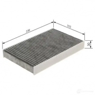 Салонный фильтр BOSCH R 5574 1987435574 7M9XT 1425135671 - Изображение 5