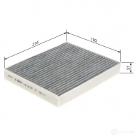Салонный фильтр BOSCH 1424435553 R 5557 1987435557 MU9KWU2 - Изображение 8