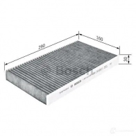 Салонный фильтр BOSCH Y2DK5 R 1459 1987431459 350948 - Изображение 2