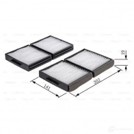 Салонный фильтр BOSCH 351077 0CZTK 1987432159 M 2159 - Изображение 4