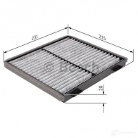 Салонный фильтр BOSCH R 2363 351205 Y5KVB 1987432363 - Изображение 2