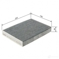Салонный фильтр BOSCH 351276 TK1NT6N R 2538 1987432538 - Изображение 6