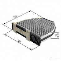 Салонный фильтр BOSCH R 2301 CFP-MB-3 351173 1987432301 - Изображение 4