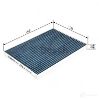 Салонный фильтр BOSCH 0986628524 A 8524 343555 BRA1EIL - Изображение 4