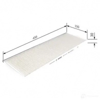 Салонный фильтр BOSCH 37ML9Q 1987431187 350857 M 1187 - Изображение 6