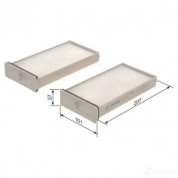 Салонный фильтр BOSCH U6ZSZ5 Z 1987435119 1437243804 - Изображение 6