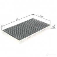 Салонный фильтр BOSCH 8LMV1E 351264 1987432495 R 2495 - Изображение 9
