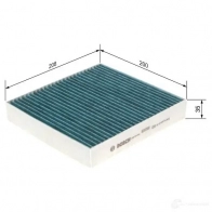 Салонный фильтр BOSCH 1193486341 08R8MU A 8540 0986628540 - Изображение 9
