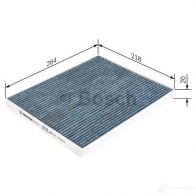 Салонный фильтр BOSCH 343545 0986628514 A 8514 0NQJX - Изображение 5
