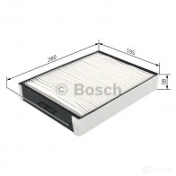 Салонный фильтр BOSCH 351151 6FTV09 M 2256 1987432256 - Изображение 2