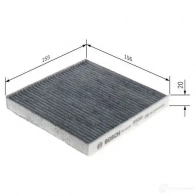 Салонный фильтр BOSCH RV8YANN R 5051 1424435543 1987435051 - Изображение 3