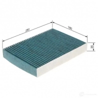 Салонный фильтр BOSCH A 8546 0986628546 1WAOYU 1424620955 - Изображение 7