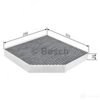 Салонный фильтр BOSCH R 2548 351282 1987432548 X5PSO0X - Изображение 6