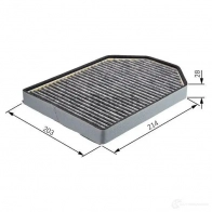 Салонный фильтр BOSCH 1987432367 R 2367 FYLHJ6 351209 - Изображение 4