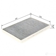 Салонный фильтр BOSCH 1XOPTNF R 5560 1193504907 1987435560 - Изображение 8