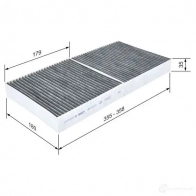Салонный фильтр BOSCH 351285 1987432571 R 2571 BBZZF - Изображение 3