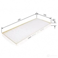 Салонный фильтр BOSCH M 1199 1987431199 350867 FMODO - Изображение 6