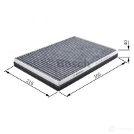 Салонный фильтр BOSCH R 2435 351256 T4MN0 1987432435 - Изображение 4
