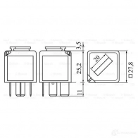 Реле BOSCH V23136-A1- X53 19MPLU0 334842 0986332053 - Изображение 2