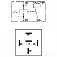 Реле BOSCH 3165141213126 0332209135 324087 YE4 DG