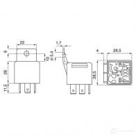 Реле BOSCH 3165141213126 0332209135 324087 YE4 DG - Изображение 4