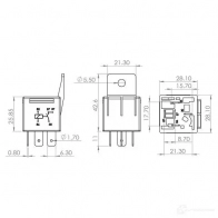 Реле BOSCH 4047024946699 344315 7N 7W3 0986ah0250 - Изображение 2