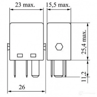 Реле BOSCH V23074-A4 001-X71 0986332020 334824 4RWTAW - Изображение 4