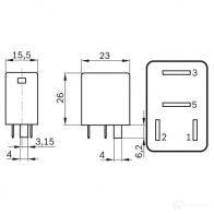 Реле BOSCH MR 305 0332017305 323809 M16JOE - Изображение 4