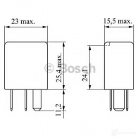 Реле BOSCH JZVYE 334826 V 23074-A4001-X70 0986332021 - Изображение 3