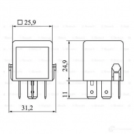 Реле BOSCH AES8A0G 334834 0986332040 V23134-B52- X449 - Изображение 5