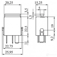 Реле BOSCH 334846 V23073-B10 05-X63 NXP59FX 0986332061 - Изображение 3
