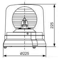 Вращающийся проблесковый маячок BOSCH 363703 RKLE 200 B2 24V RED 7782364420 U55ZV - Изображение 3