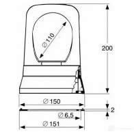 Вращающийся проблесковый маячок BOSCH 4O 4NR0I 7782326402 1437244531 - Изображение 3