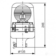 Вращающийся проблесковый маячок BOSCH RKLE 200 A 24V RED 363679 DBKMOD 7782334420 - Изображение 2