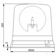 Вращающийся проблесковый маячок BOSCH 7782362404 WAWQK9L RKLE 200 B2 12V rot 363689 - Изображение 2