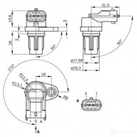 Датчик положения распредвала BOSCH 309979 PG -3-8 2WUHE67 0232103097 - Изображение 9