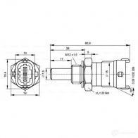 Датчик температуры охлаждающей жидкости BOSCH 319229 4 797993520 TF-W 0281002209 - Изображение 5