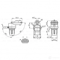 Датчик положения коленвала BOSCH PG-3- 8 4XUHMJ 319485 0281002667 - Изображение 5