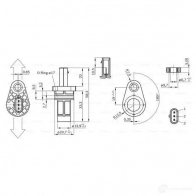 Датчик положения коленвала BOSCH QFV9N 313962 0261210329 DG- 23-I - Изображение 2