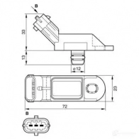 Датчик давления топлива BOSCH DS-S3 10 - 115 KPa 0261230216 1423137475 DS-S3 10 - 115 KPa - Изображение 8