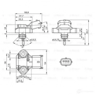 Датчик давления топлива BOSCH 314055 0261230112 DYA78BA DS-K-T F - Изображение 5