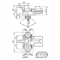 Датчик давления топлива BOSCH D S-K-TF 60ZGG0 314046 0261230093 - Изображение 10