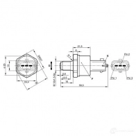 Датчик давления топлива BOSCH 0281002522 C R/RDS3/1500/K 319412 FT2ZH - Изображение 2