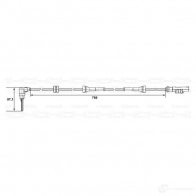 Датчик АБС BOSCH 315373 0265007518 DF1 1 WS7518 - Изображение 3
