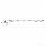 Датчик АБС BOSCH DF 6 0265006206 WS6206 315046 - Изображение 5